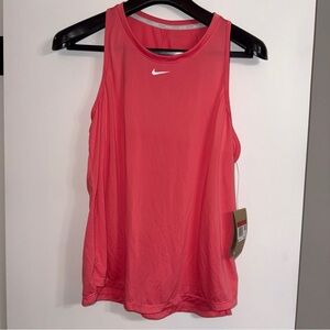 Nike Dri-FIT Women’s Training Tank Top Coral Pink Sleeveless Athletic Size L NWT